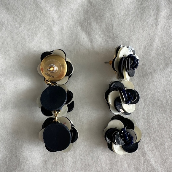 JCrew sequin floral earrings - Picture 2 of 2